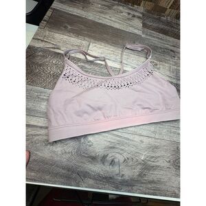 Victorias Secret Sport Strappy Sports Bra Laser Cut Racerback Light Support smal